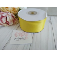 Лента репсовая 40 мм, цвет желтый №132